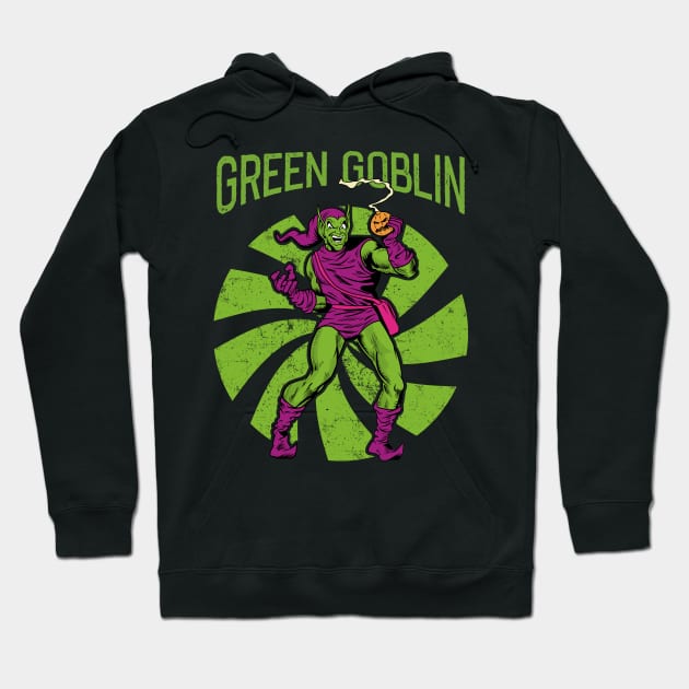 Retro Green Goblin Hoodie by OniSide